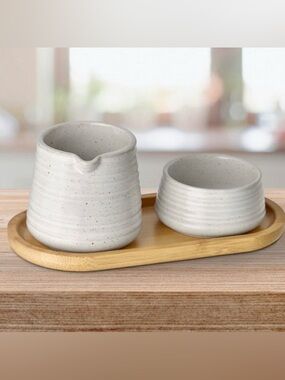 New Nespresso Coffee Serving Set Milk Creamer Sugar Bowl Tray